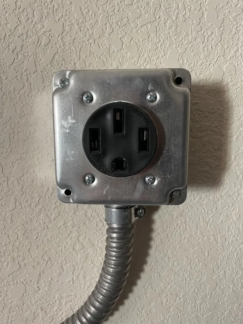 NEMA 14-50 outlet installed for Electrical Panel Upgrade in Montebello