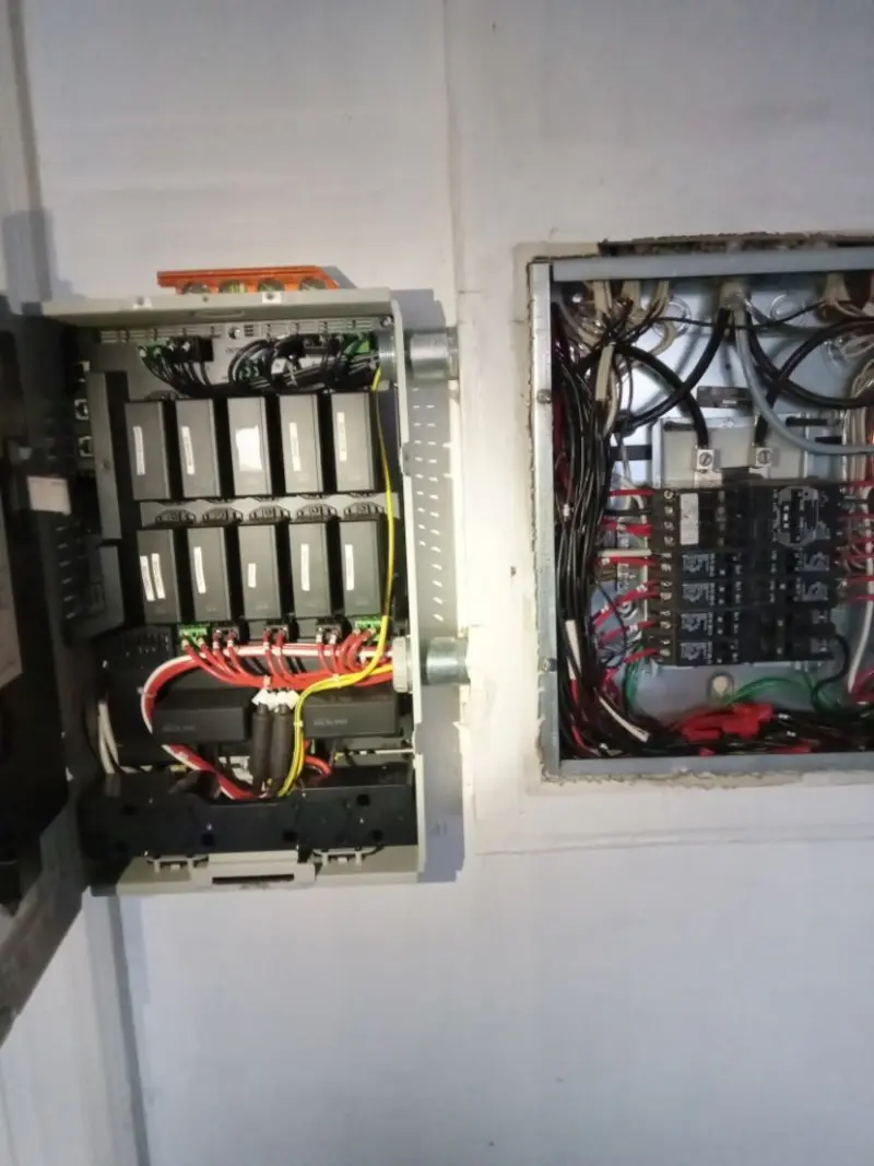 Electrical panel upgrade completed for Security Camera Wiring in Montebello